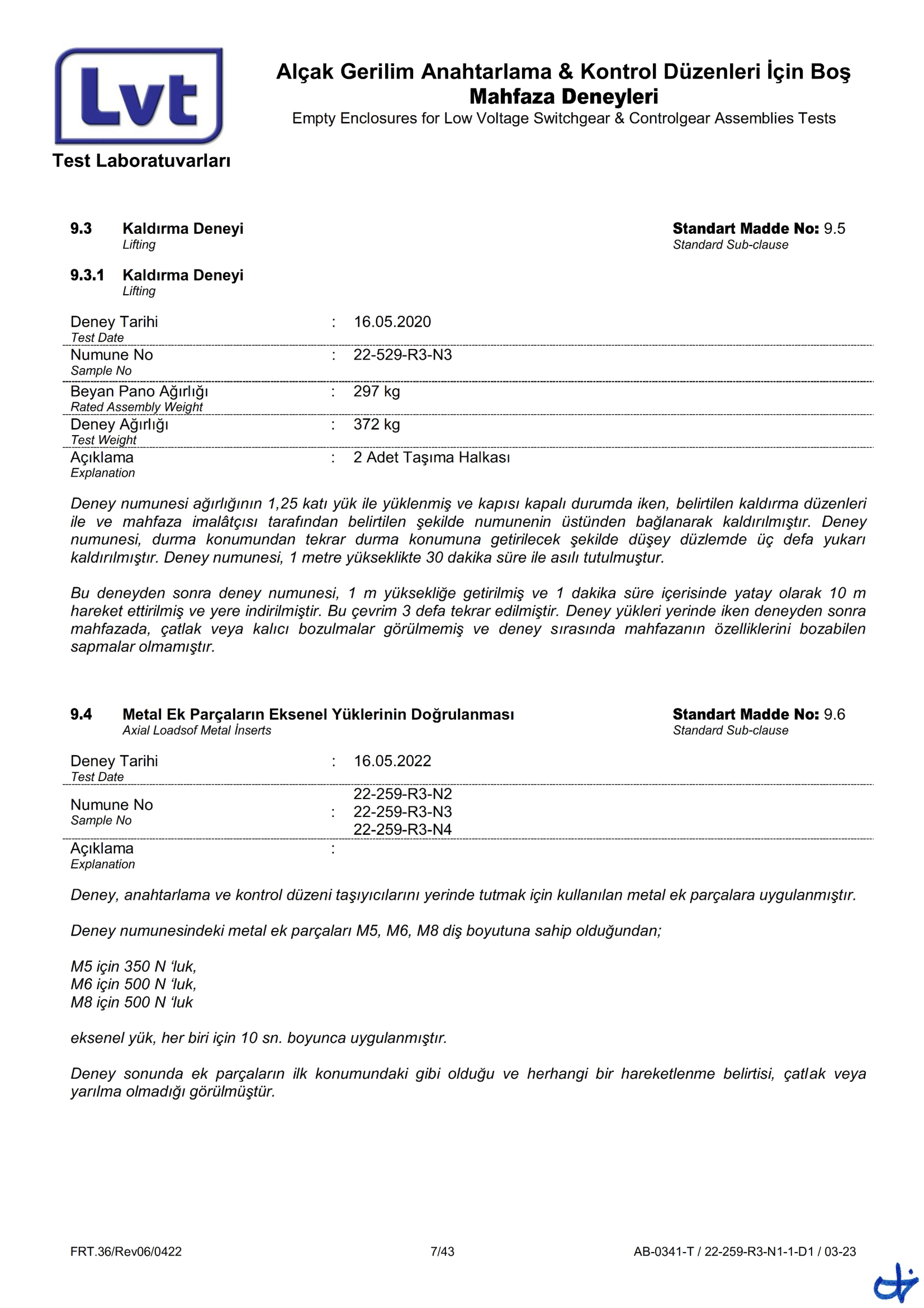 Epron TS EN 62208 Boş Muhafaza (22-259-R3 Rapor)-07