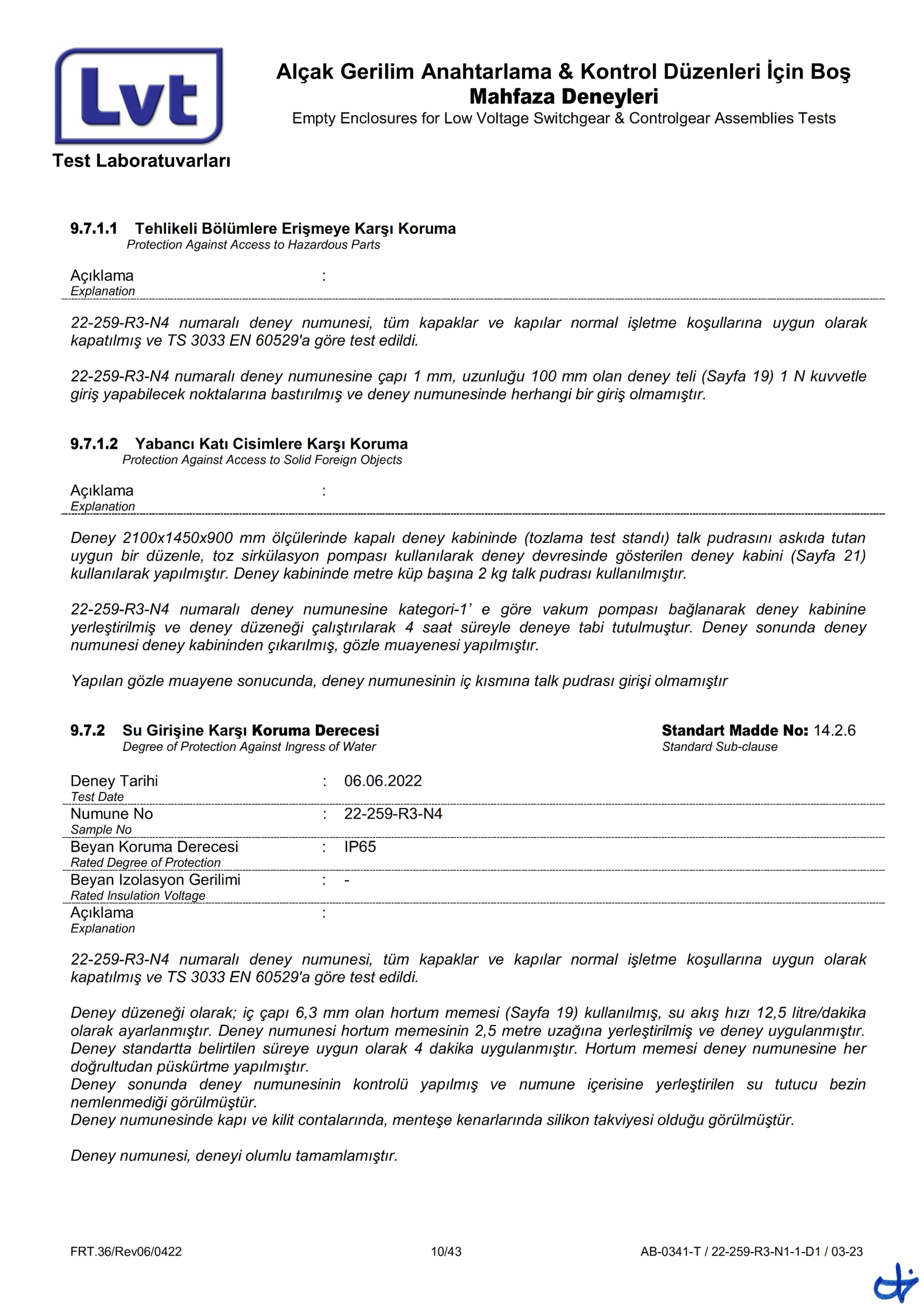 Epron TS EN 62208 Boş Muhafaza (22-259-R3 Rapor)-10