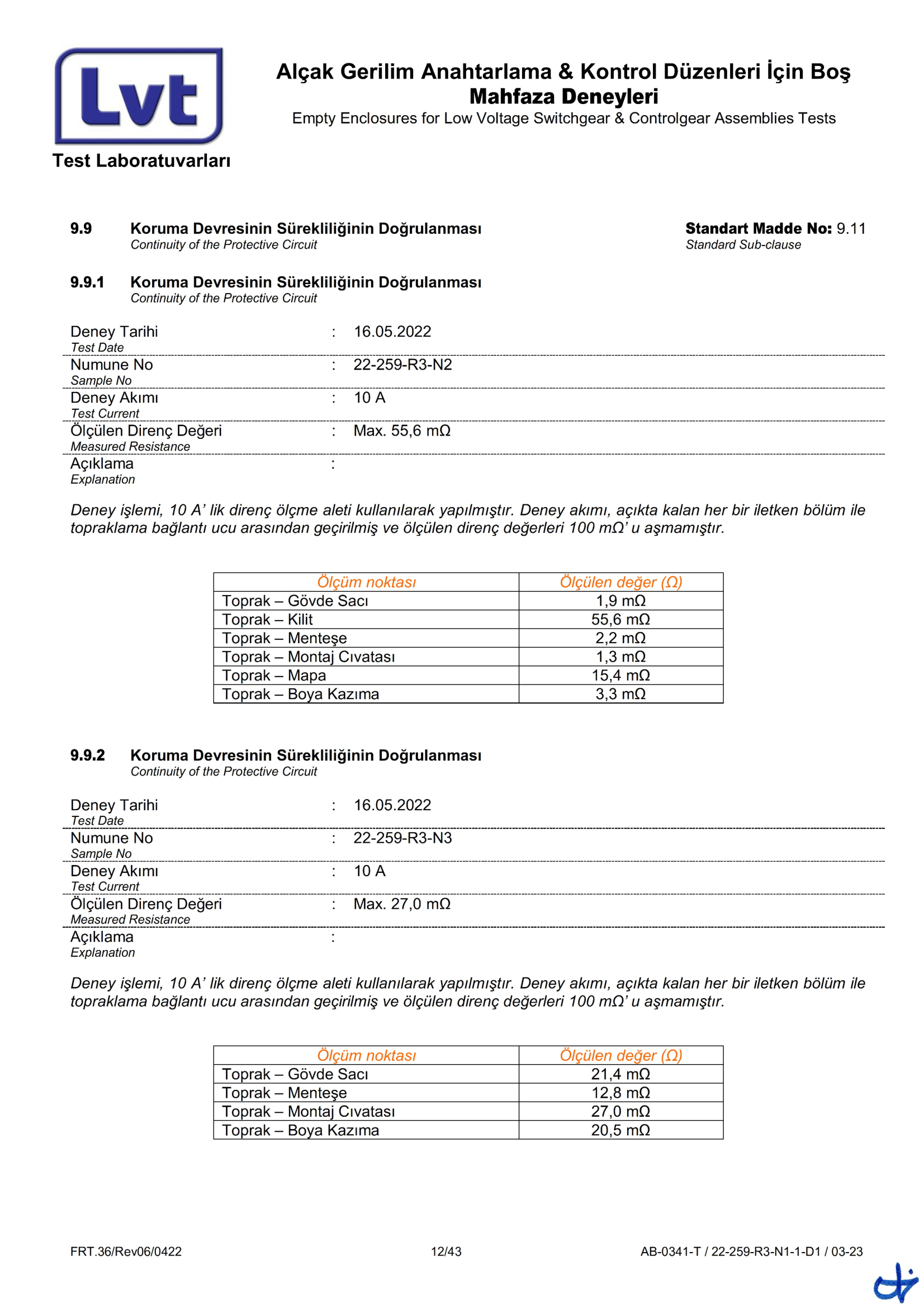 Epron TS EN 62208 Boş Muhafaza (22-259-R3 Rapor)-12