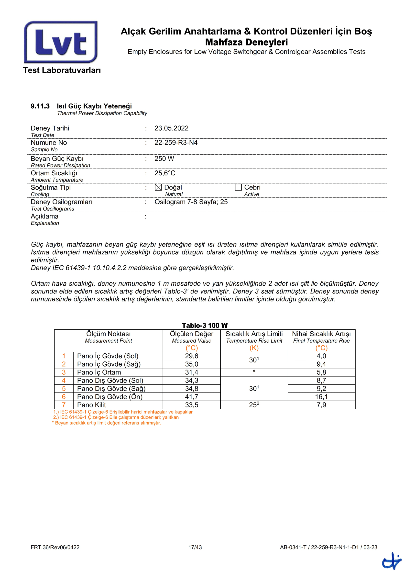 Epron TS EN 62208 Boş Muhafaza (22-259-R3 Rapor)-17