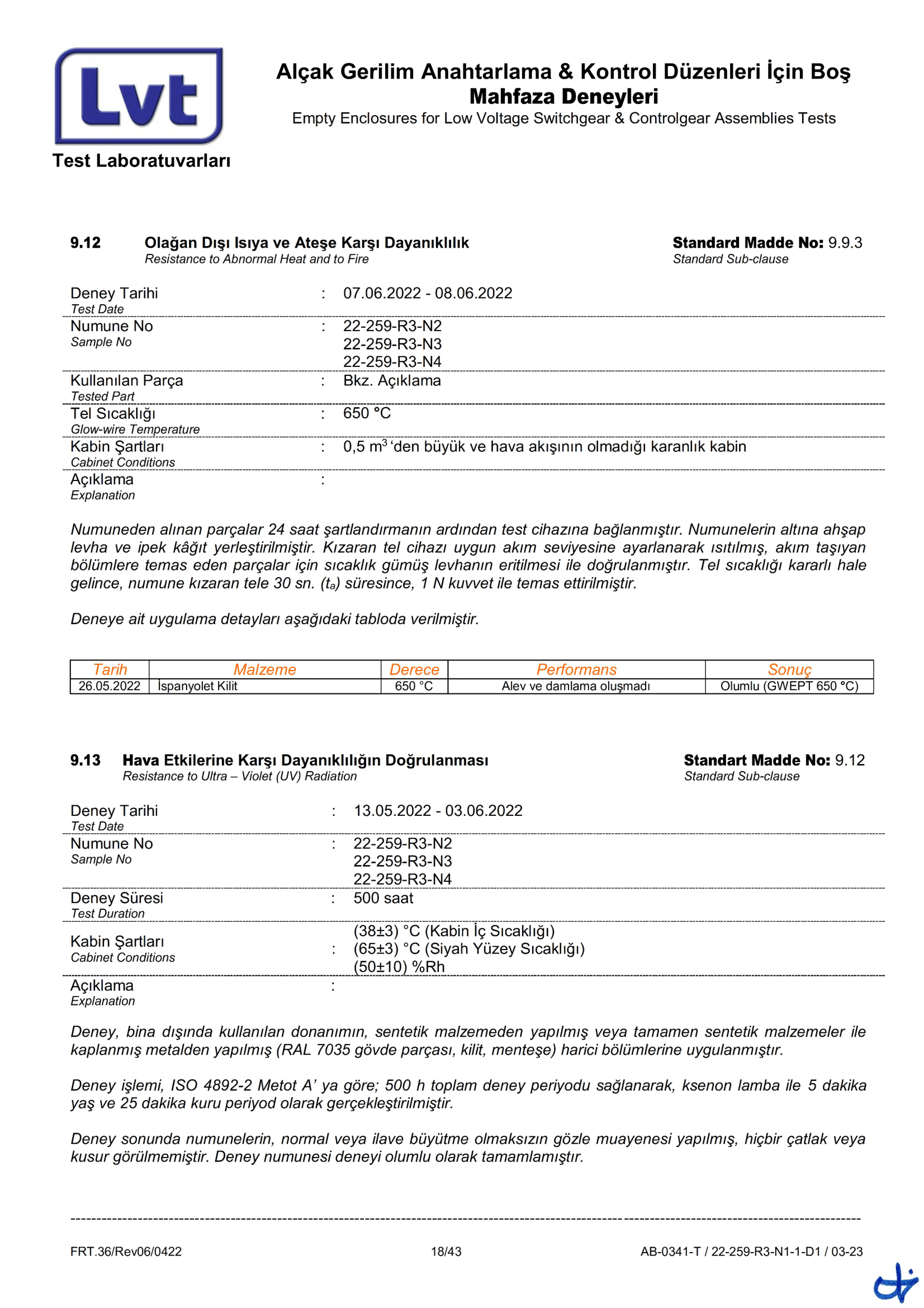 Epron TS EN 62208 Boş Muhafaza (22-259-R3 Rapor)-18